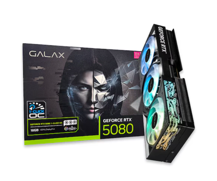 갤럭시 GALAX 지포스 RTX 5080 BLACK OC D7 16GB